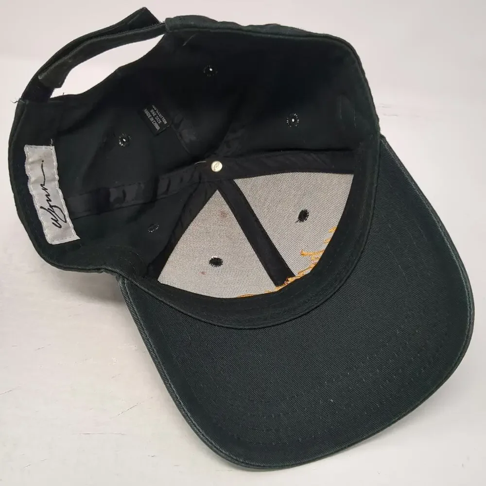 Wynn Baseball Cap Black One Size Embroidered Logo Cotton Strapback Casino Hat